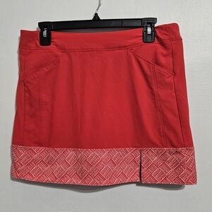 Adidas tour print hem ladies skort (small).